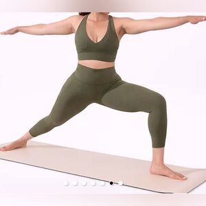 Athleta Plus Ultra High Rise Elation 7/8 Taught Leggings Olive Size 1X